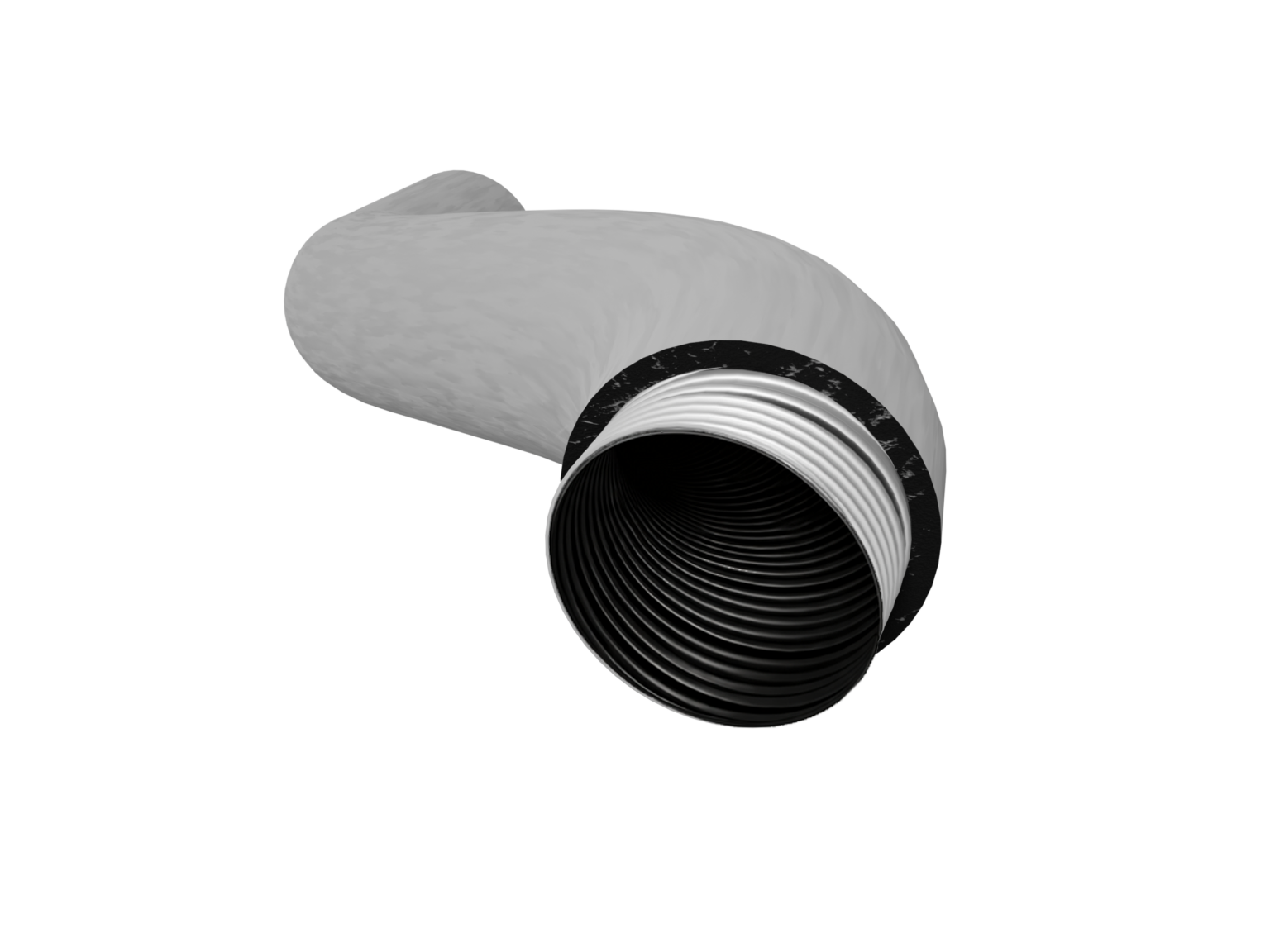 Spiro-Set insulated semi-rigid aluminium ducting with polyethylene vapour barrier (Type SPI-FP)