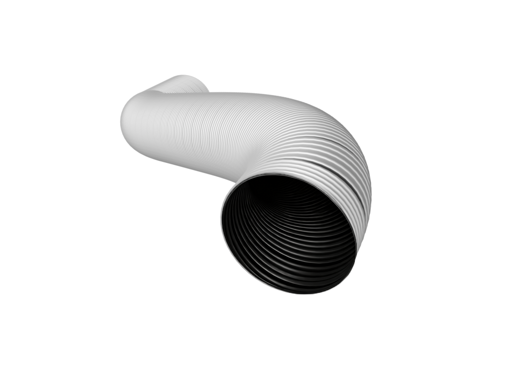 Spiro-Set plain uninsulated semi-rigid aluminium ducting (Type SPU)